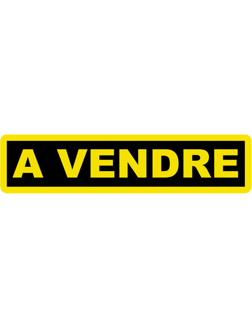 A vendre fond noir (30x7cm) - Sticker/autocollant