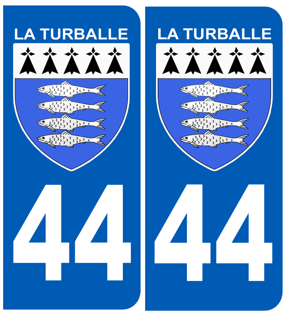 immatriculation La Turballe 44 - Sticker/autocollant