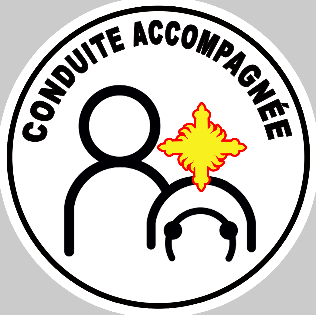 Conduite accompagnée Gascogne (15cm) - Sticker/autocollant