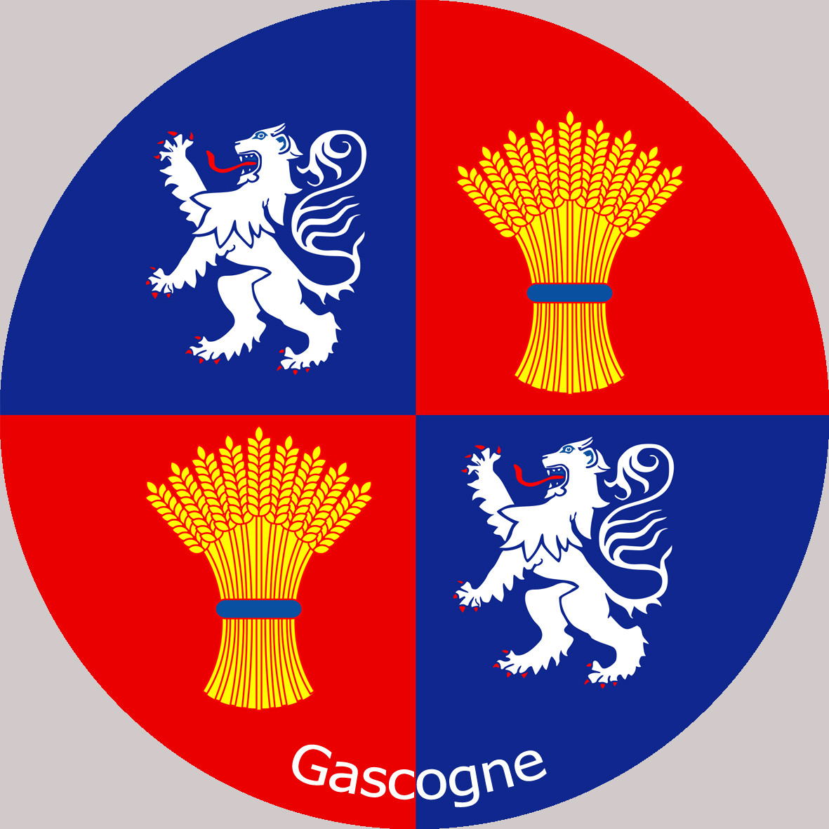 La Gascogne - 20cm - Sticker/autocollant