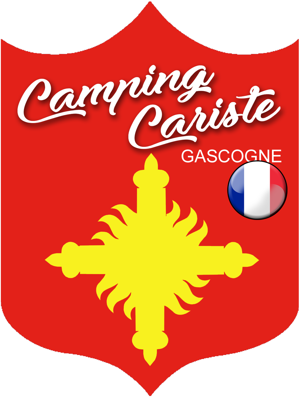 Campingcariste La Gascogne - 10x7.5cm - Sticker/autocollant