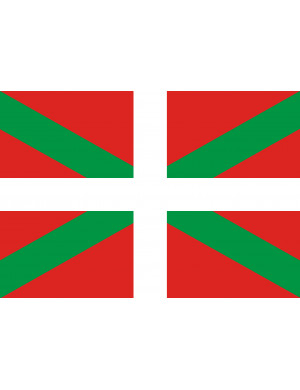 Drapeau Basque - 5x3.3cm - Sticker/autocollant