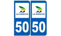 immatriculation 50 (Manche) - Sticker/autocollant