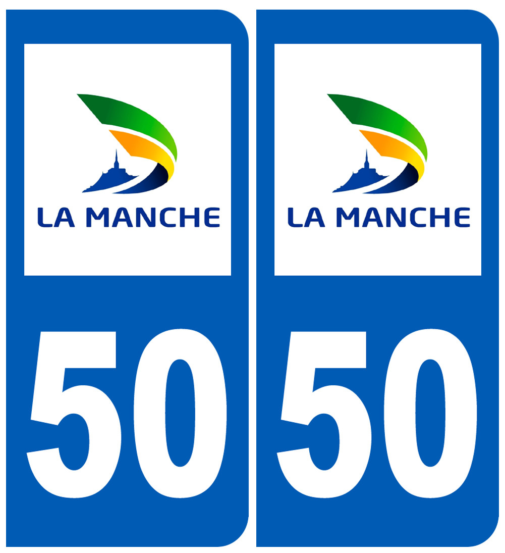 immatriculation 50 (Manche) - Sticker/autocollant