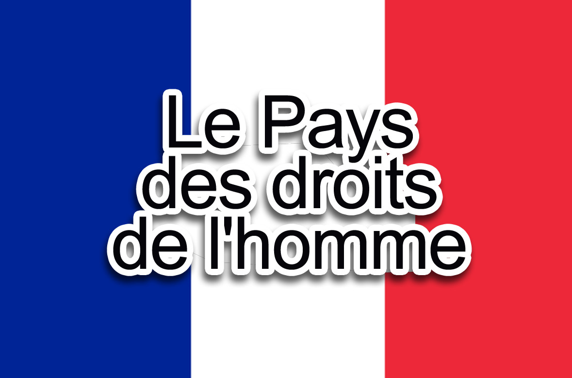 Droits de l'homme - 19.5x13cm - Sticker/autocollant