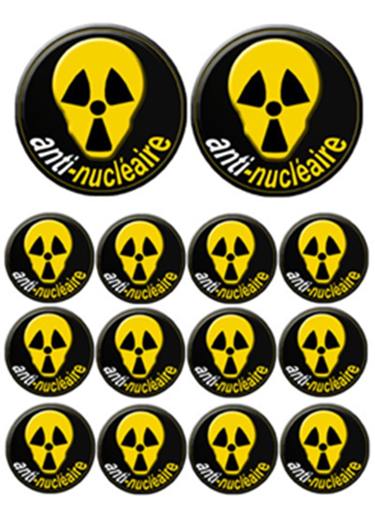 anti-nucleaire - 2fois 10cm 12fois 5cm - Sticker/autocollant