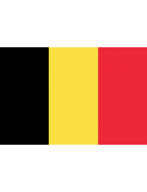 Drapeau Belgique - 15x10cm - Sticker/autocollant