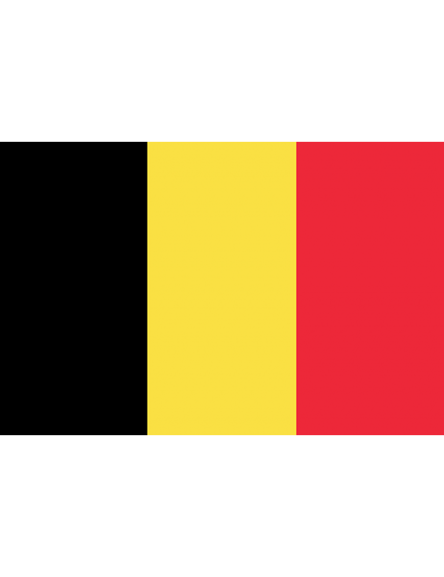 Drapeau Belgique - 15x10cm - Sticker/autocollant