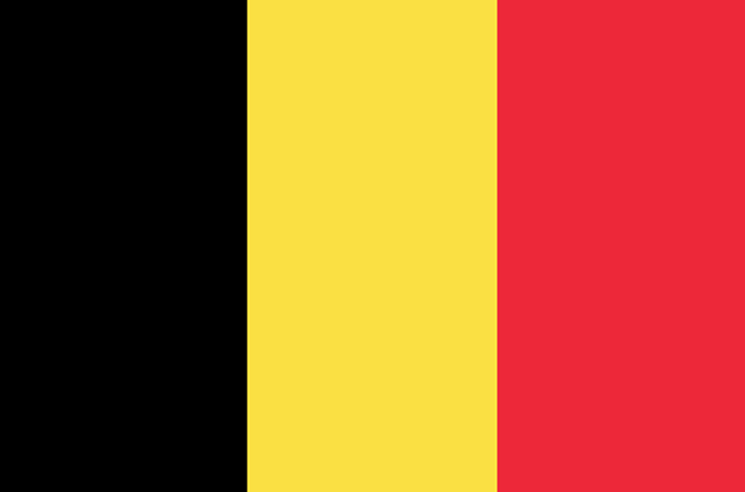 Drapeau Belgique - 15x10cm - Sticker/autocollant