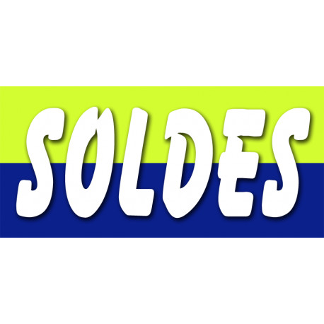 SOLDES V3 - 30x14cm - Sticker/autocollant