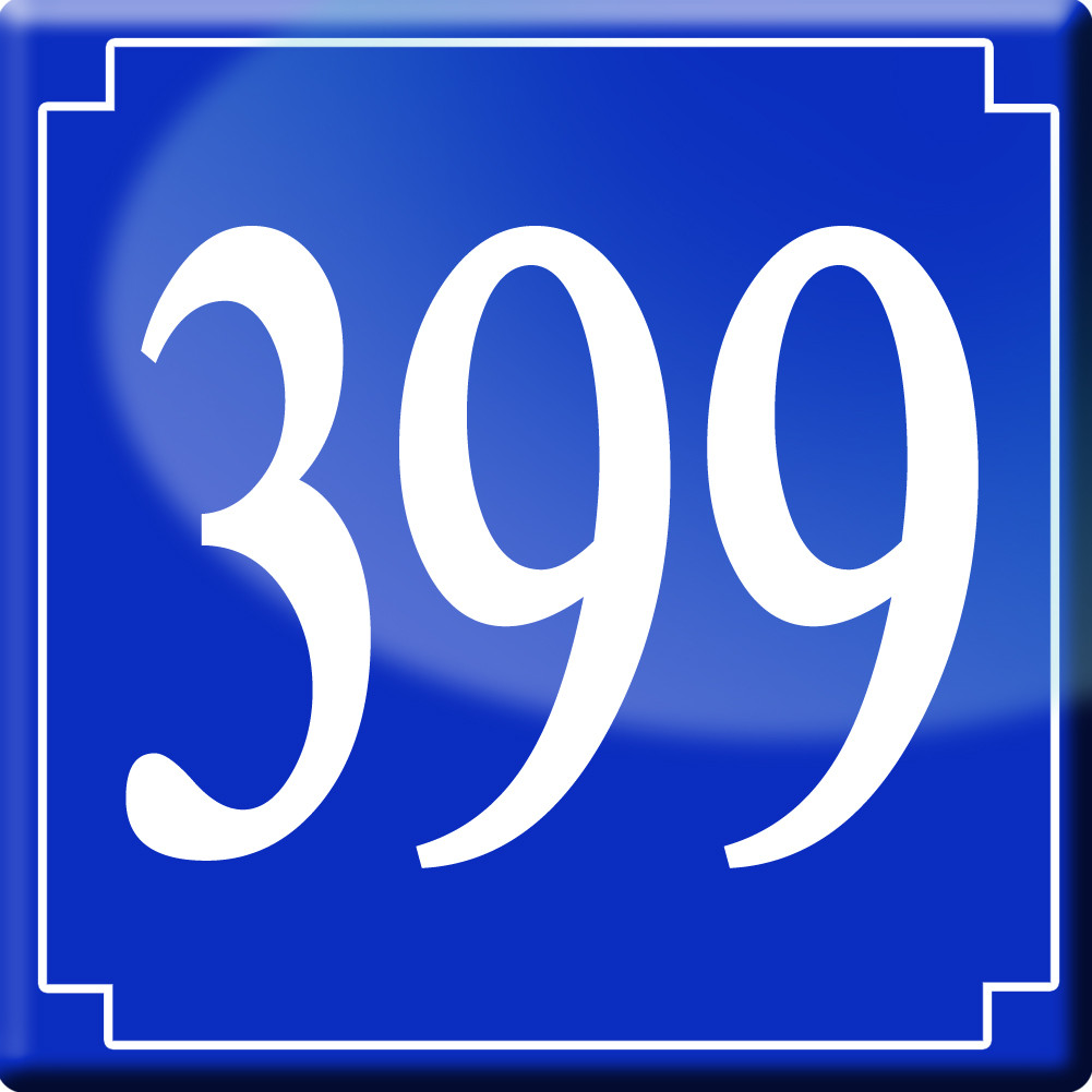 numéroderue399 - classique 10x10cm - Sticker/autocollant