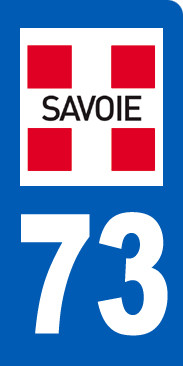 immatriculation motard 73 Savoie - Sticker/autocollant