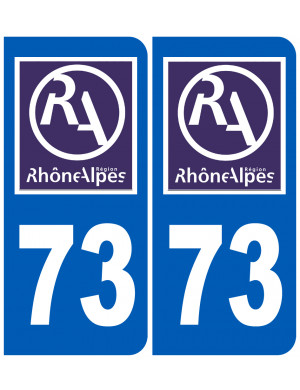 immatriculation 73 région - Sticker/autocollant