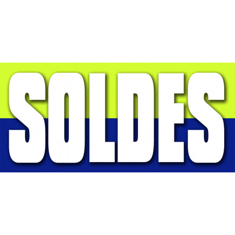 SOLDES V15 - 30x14cm - Sticker/autocollant