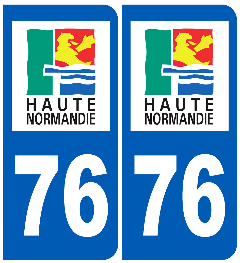 immatriculation 76 (région) - Sticker/autocollant