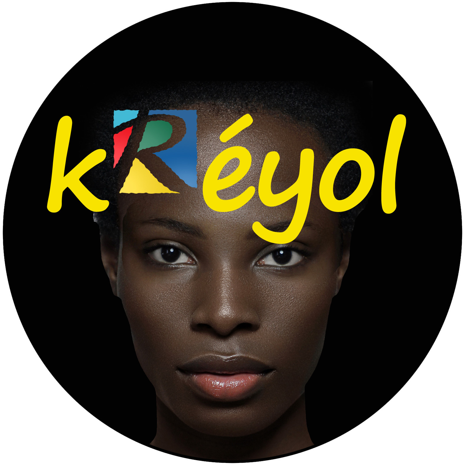 Créole-Kréyol la Réunion - 5cm - Sticker/autocollant