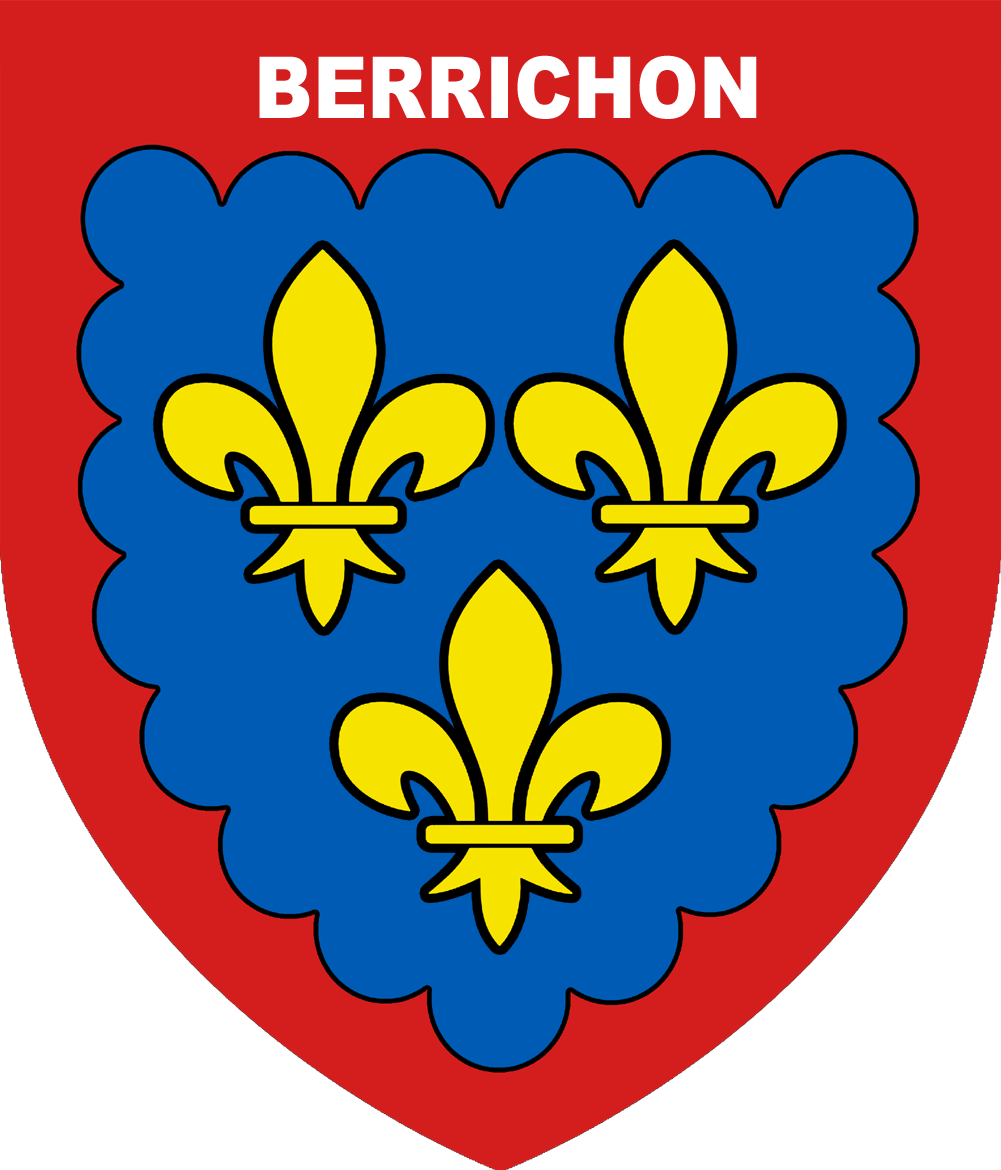 Blason du Berry - 5 cm - Sticker/autocollant