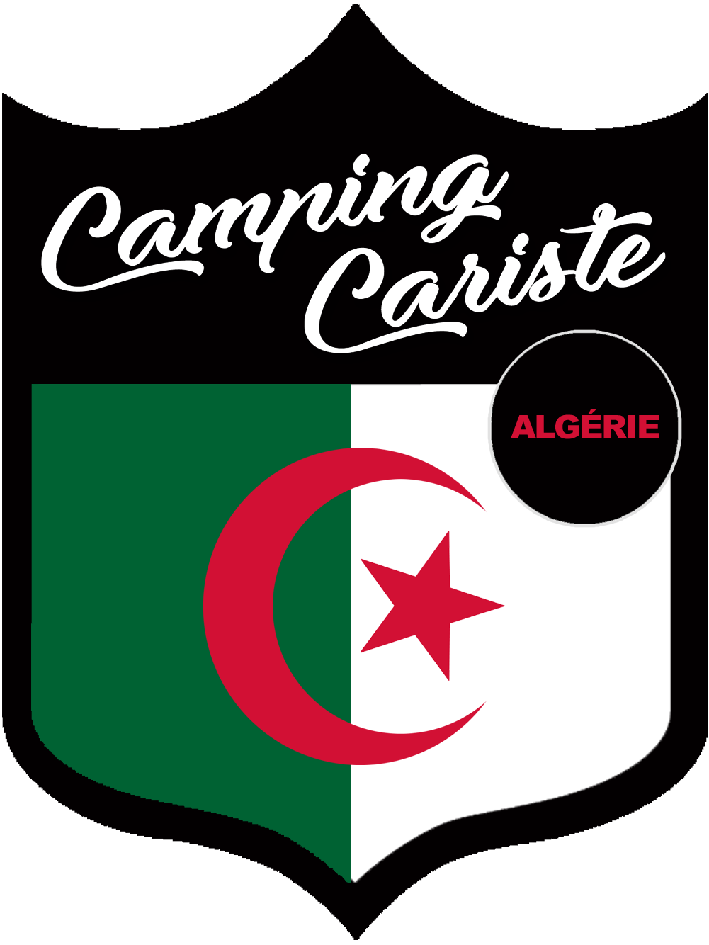 Campingcariste Algérie - 20x15cm - Sticker/autocollant