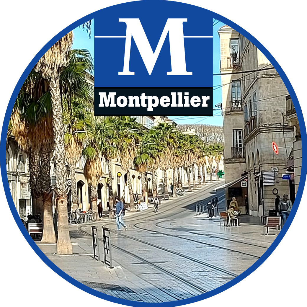 Montpellier - 10cm - Sticker/autocollant