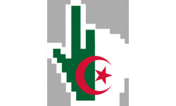 Curseur main Algérienne - 11x6.3cm - Sticker/autocollant