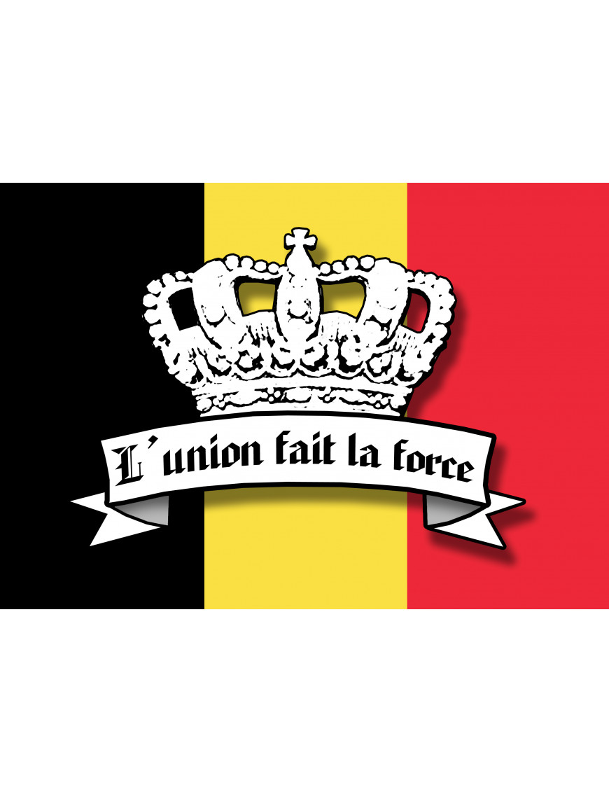 L'union fait la force - 5x3.5cm - Sticker/autocollant