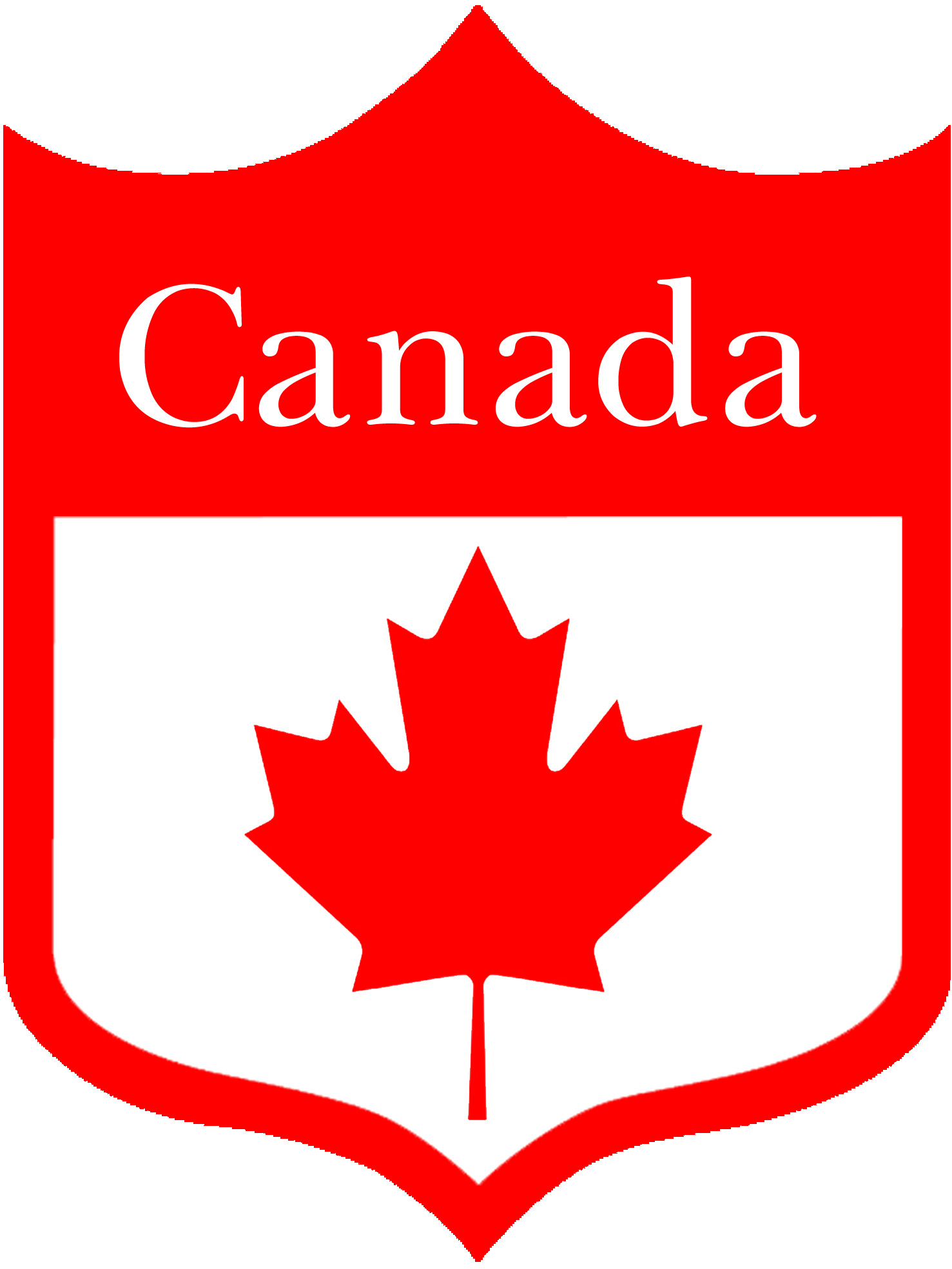 Blason Canadian - 10x7cm - Sticker/autocollant