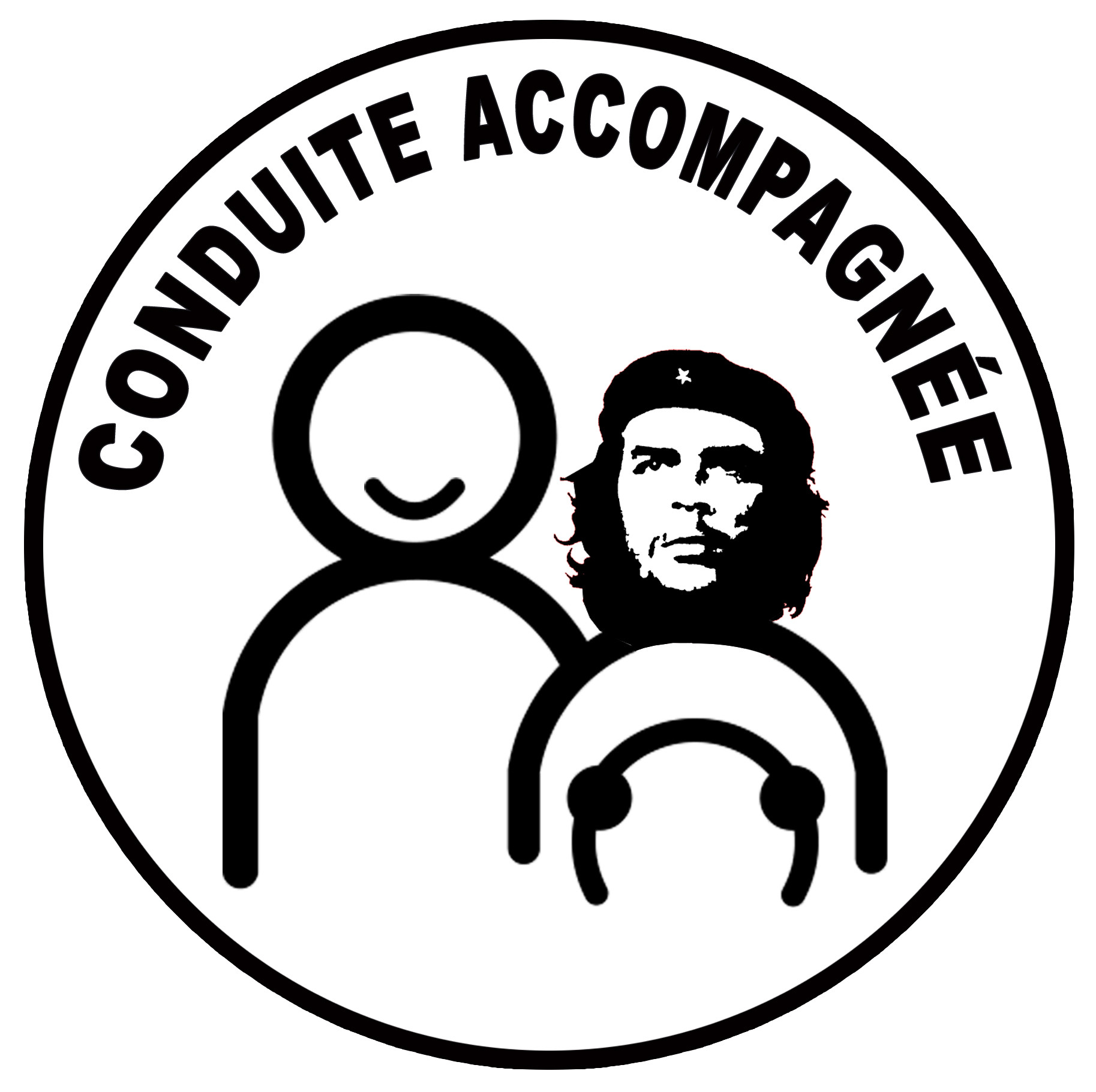 conduite accompagnée Cuba - 15cm - Sticker/autocollant