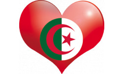 Coeur Algérien - 5x4.3cm - sticker/autocollant
