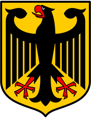 Germany - 10x7.5cm - Sticker/autocollant