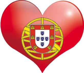 Coeur Portugal - 5x4.3cm - Sticker/autocollant