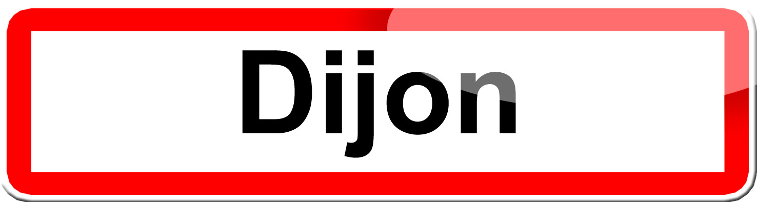 Dijon (15x4cm) - Sticker/autocollant