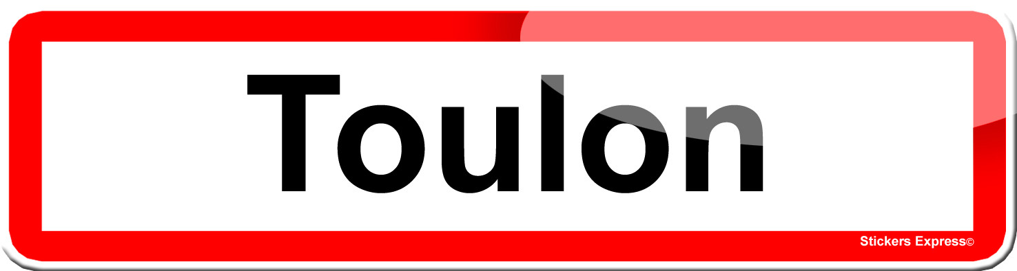 Toulon (15x4cm) - Sticker/autocollant