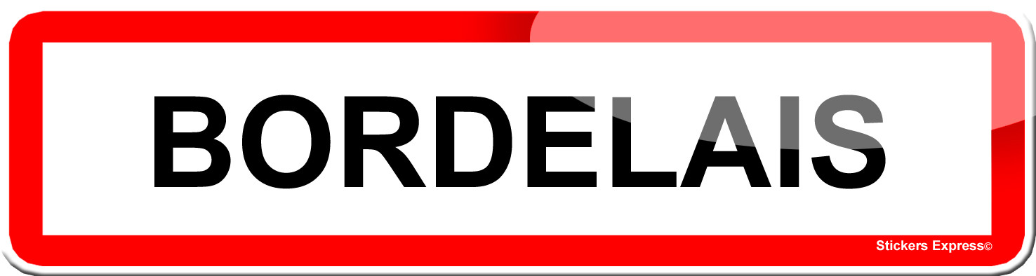 Bordelais (15x4cm) - Sticker/autocollant