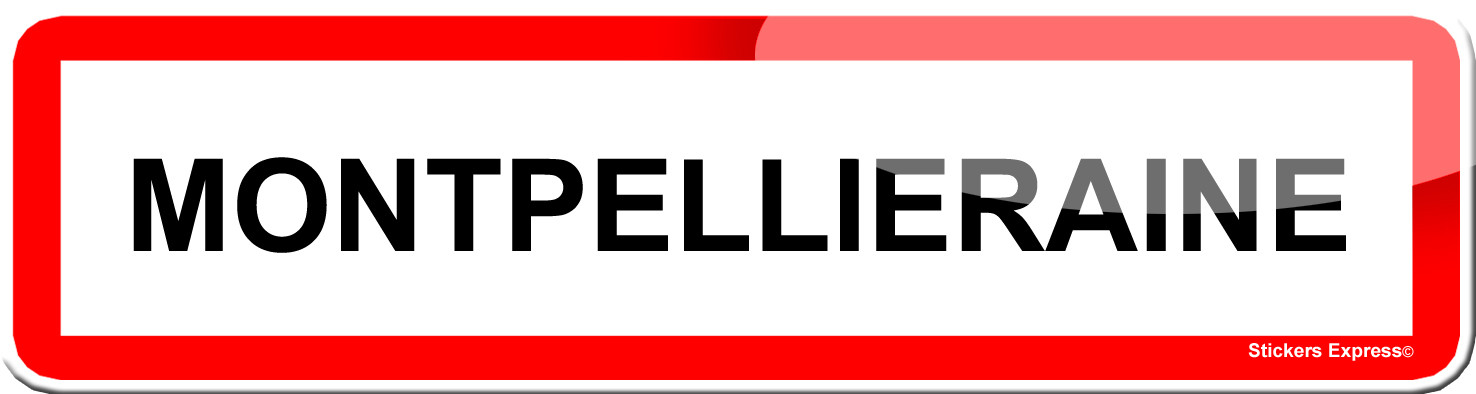 Montpellieraine (15x4cm) - Sticker/autocollant