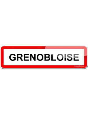 Grenobloise (15x4cm) - Sticker/autocollant