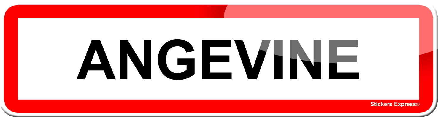 Angevine (15x4cm) - Sticker/autocollant