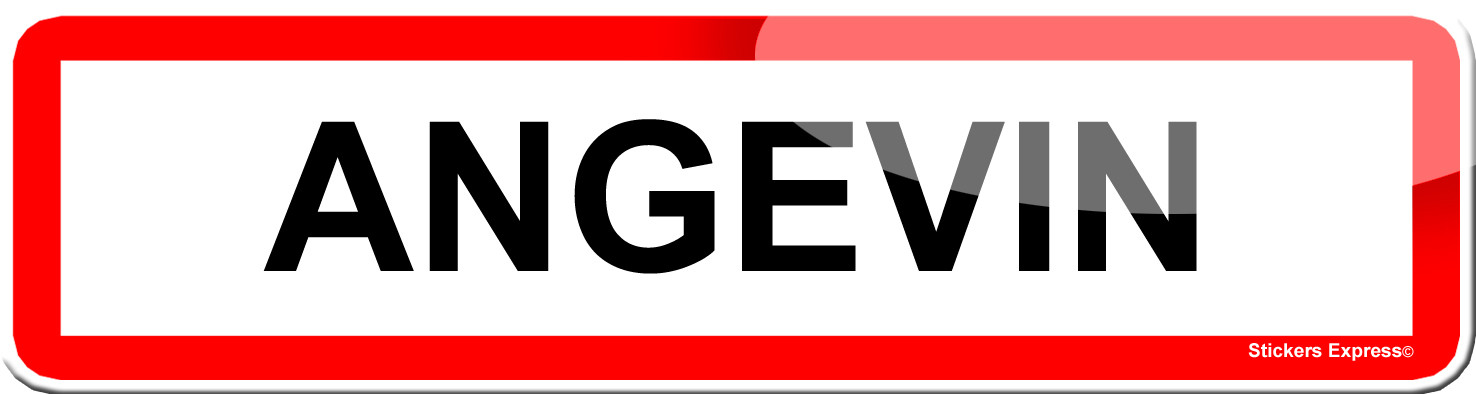 Angevin (15x4cm) - Sticker/autocollant