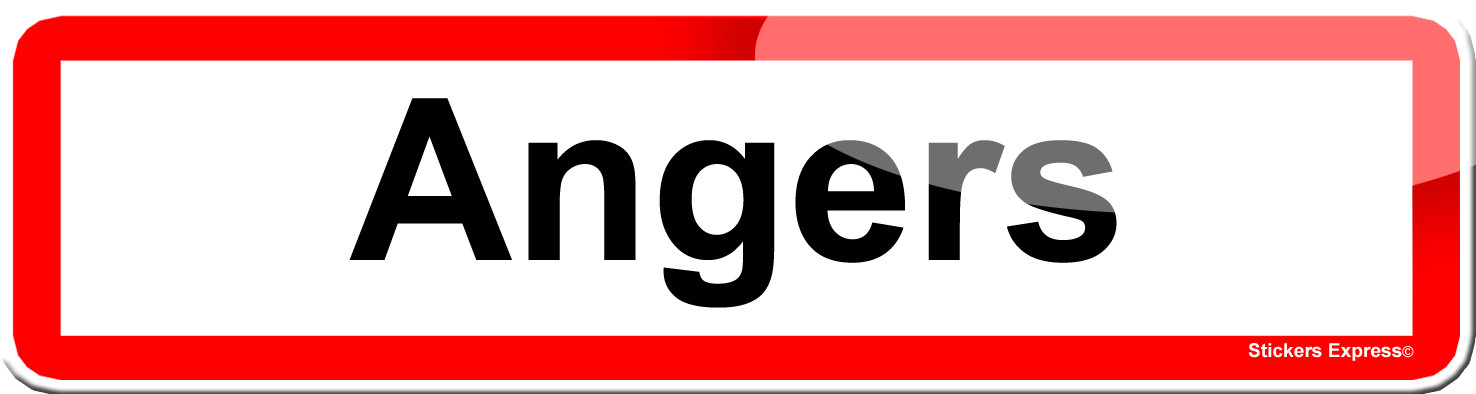 Angers (15x4cm) - Sticker/autocollant