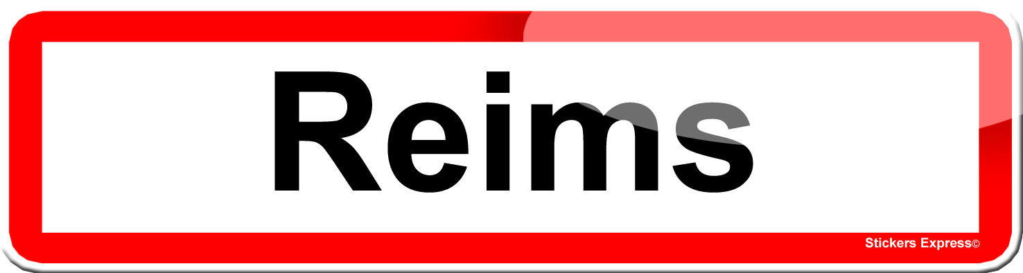 Reims (15x4cm) - Sticker/autocollant