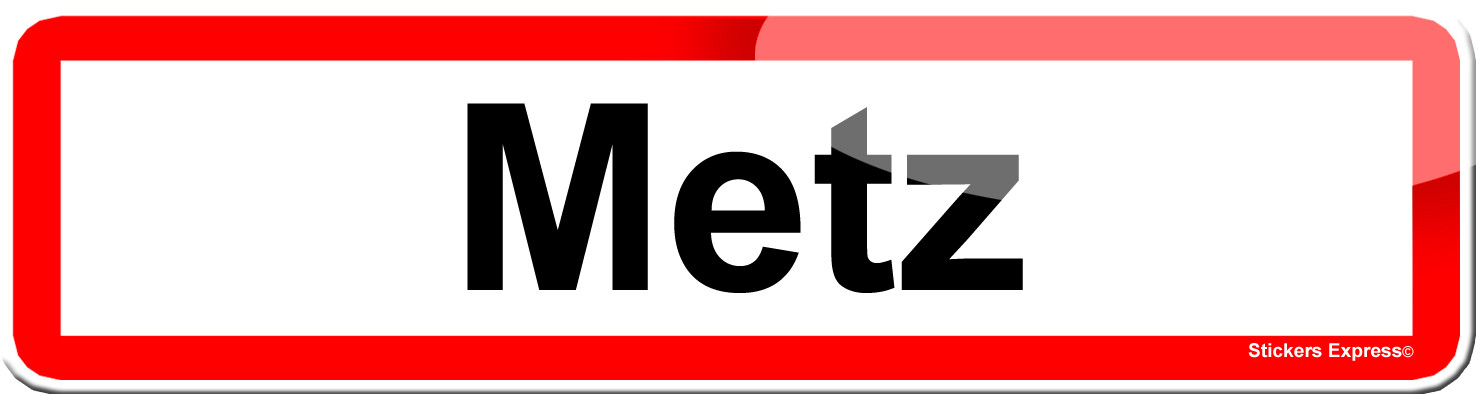 Metz (15x4cm) - Sticker/autocollant