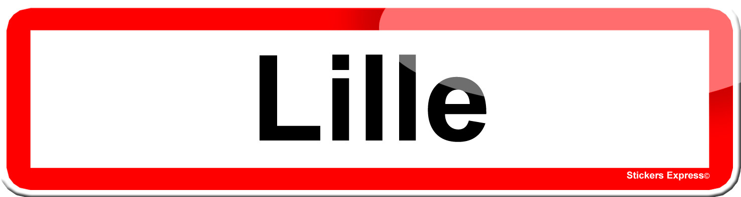 Lille (15x4cm) - Sticker/autocollant