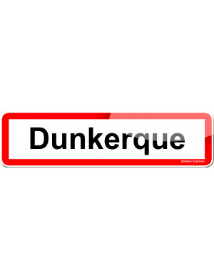 Dunkerque (15x4cm) - Sticker/autocollant