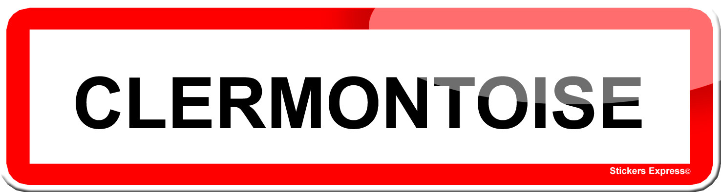 Clermontoise (15x4cm) - Sticker/autocollant