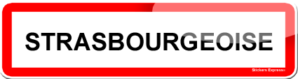 Strasbourgeoise (15x4cm) - Sticker/autocollant