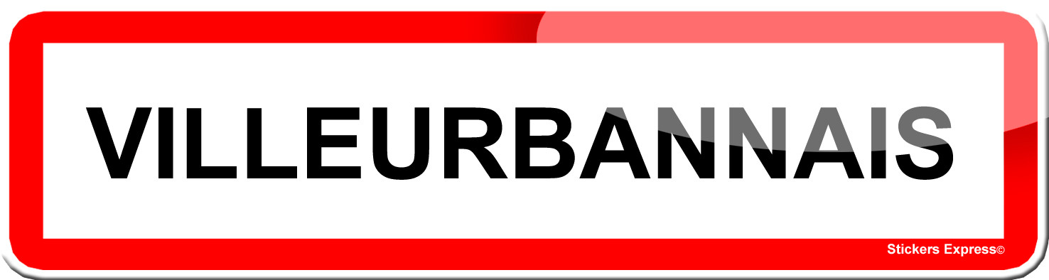 Villeurbannais (15x4cm) - Sticker/autocollant