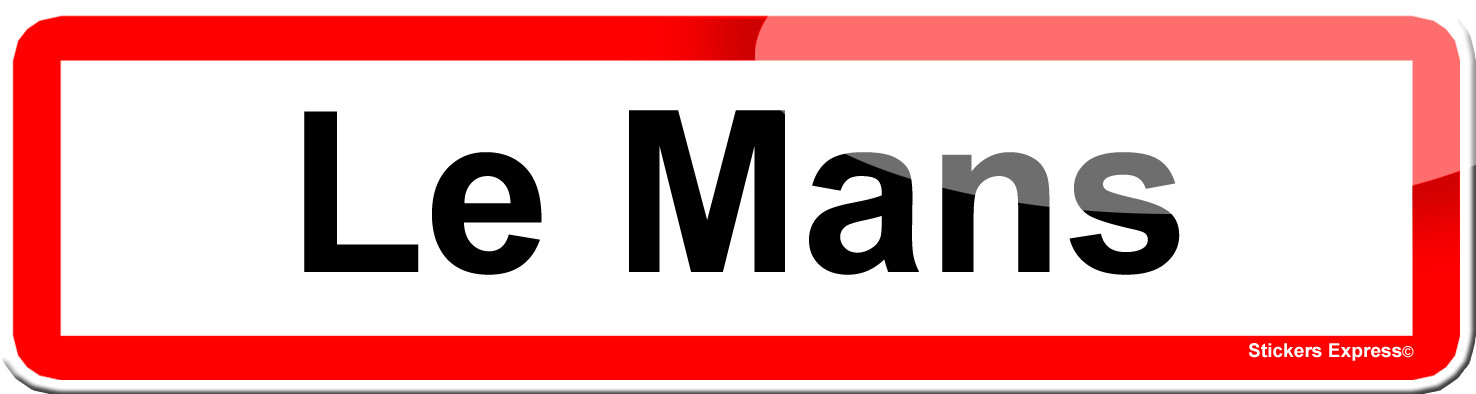 Le Mans (15x4cm) - Sticker/autocollant