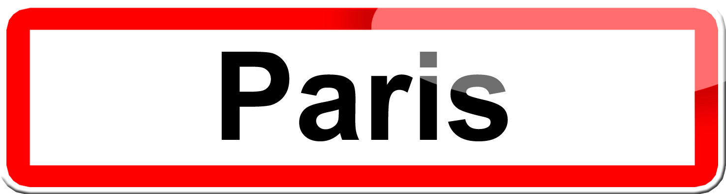 Paris (15x4cm) - Sticker/autocollant