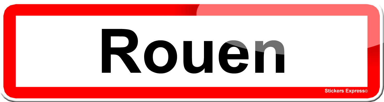 Rouen (15x4cm) - Sticker/autocollant