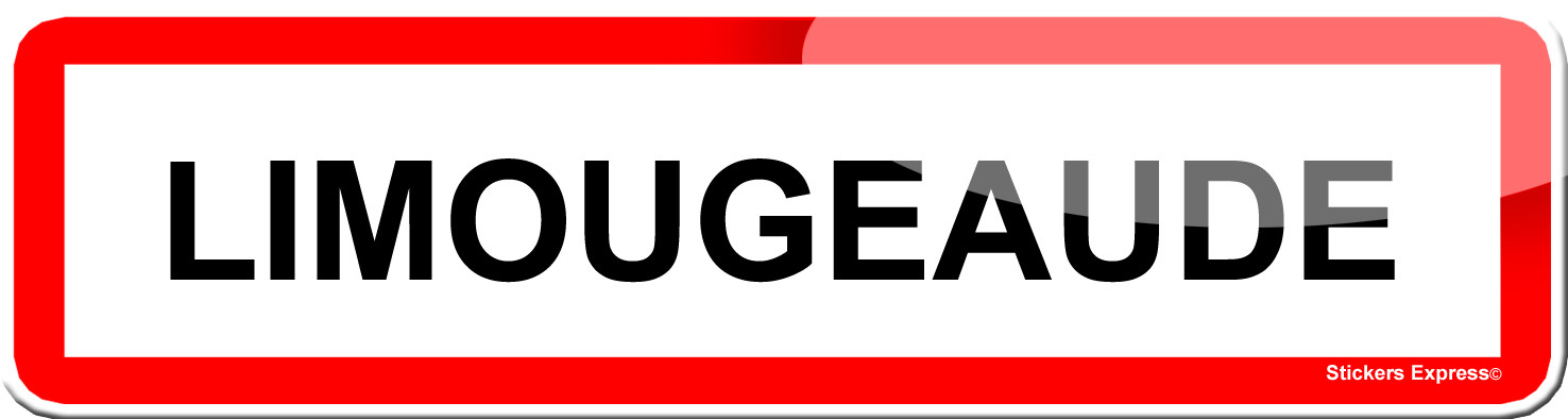 Limougeaude (15x4cm) - Sticker/autocollant