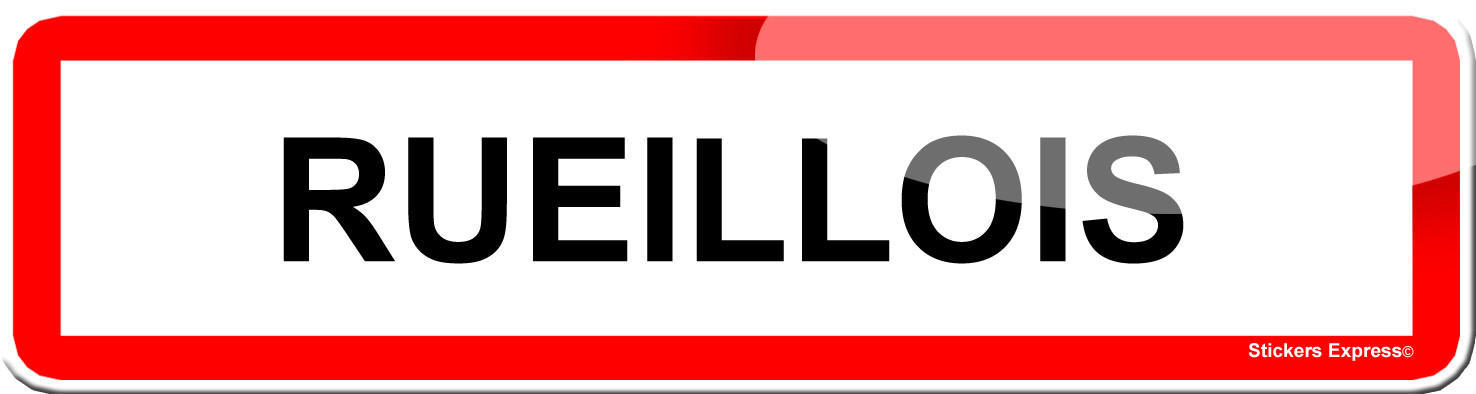 Rueillois (15x4cm) - Sticker/autocollant